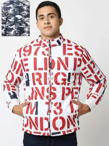 Pepe Jeans Men White Typography Tailored Jacket