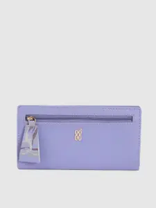 Baggit Women Purple Solid Two Fold Wallet