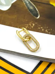 Bellofox Gold-Toned Contemporary Drop Earrings