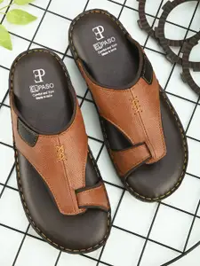 El Paso Men Tan Comfort Sandals
