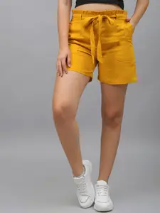 Me Craft Women Yellow Shorts