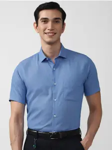 Peter England Men Blue Slim Fit Formal Shirt