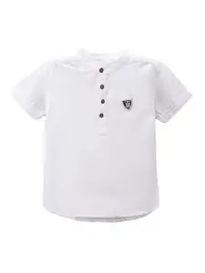 TONYBOY Boys White Semi Sheer Casual Shirt
