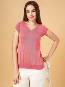 Honey by Pantaloons Women Solid Pink Pullover