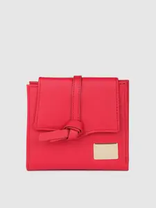 Van Heusen Women Red Three Fold Wallet