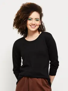 max Women Black Pullover
