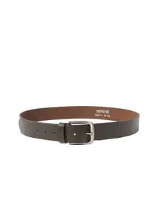 SPYKAR Men Olive Green Leather Belt