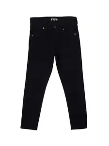 Pepe Jeans Girls Black Skinny Fit High-Rise Clean Look Jeans