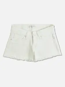 Pepe Jeans Girls White Denim Shorts