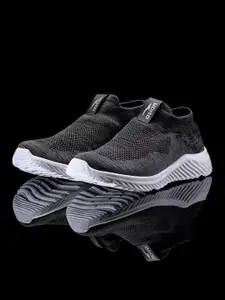 ASIAN Men Grey Mesh Running Non-Marking Shoes