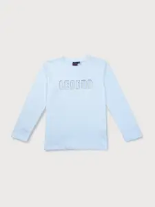 Gini and Jony Kids Boys White Full Sleeves T-shirt