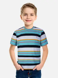 Gini and Jony Boys Blue & White Striped T-shirt