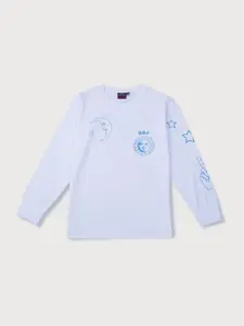 Gini and Jony Boys White Cotton T-shirt
