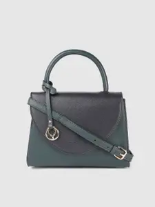 Allen Solly Women Teal Structured Satchel