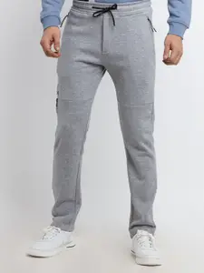 Status Quo Men Grey Cotton Solid Track Pants