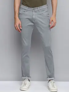 Allen Cooper Men Grey Slim Fit Stretchable Jeans