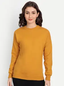 COLOR CAPITAL Women Mustard Sweatshirt