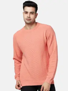 BYFORD by Pantaloons Men Coral Self Design Pullover