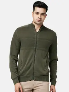 BYFORD by Pantaloons Men Olive Green Cardigan