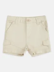 Pantaloons Baby Boys Beige Cotton Shorts