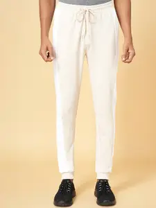 Ajile by Pantaloons Men Cream & Off-White Joggers