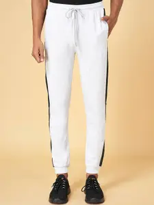 Ajile by Pantaloons Men Grey Melange Solid Slim-fit Joggers
