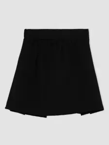 DeFacto Girls Black Solid  A-Line  Mini Skirt