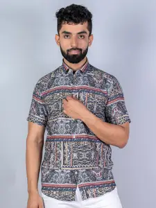 Tistabene Men Multicoloured Printed Half Sleeves Casual Shirt
