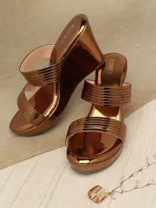 ICONICS Copper-Toned Textured Heels