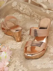 ICONICS Rose Gold Textured Heels