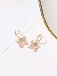 Yellow Chimes White Contemporary Drop Earrings