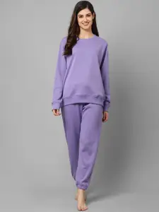 Kanvin Women Violet Night suit