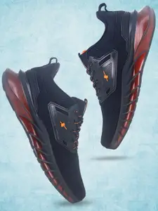 Sparx Men Black Textile Running Non-Marking Sports Shoes