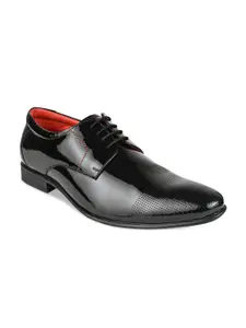 Regal Men Black Solid Patent Leather Formal  Slip-On Shoes