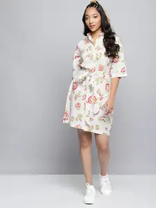 YK Girls Pure Cotton Floral Printed Dress