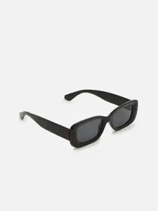 FOREVER 21 Women Black Lens & Black Square Sunglasses