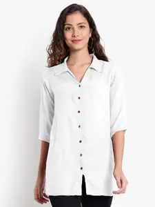 Indietoga Women Solid Classic Casual Shirt