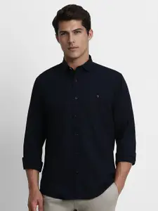 Louis Philippe Sport Men Navy Blue Slim Fit Casual Shirt