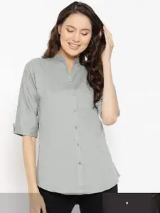 Vastraa Fusion Women Pack Of 2 Grey & Black Pure Cotton Comfort Casual Shirt