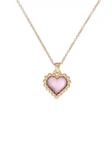 Ted Baker Gold Toned Heart Of Glass Pendant