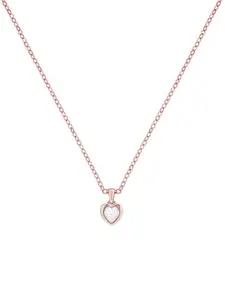 Ted Baker Women Crystal Heart Pendant With Chain