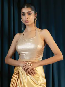 Soch Woman Sequins Georgette Saree Blouse