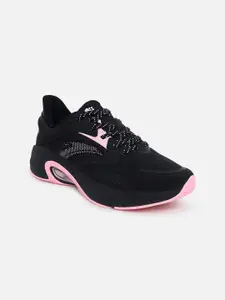 Anta Women Black & Pink Mesh Running Non-Marking Shoes