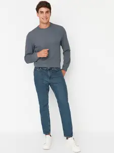 Trendyol Men Blue Slim Fit Solid Jeans