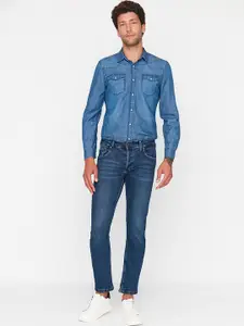 Trendyol Men Blue Light Fade Jeans