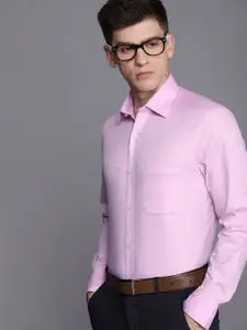 Louis Philippe Men Pink Pure Cotton Classic Formal Shirt