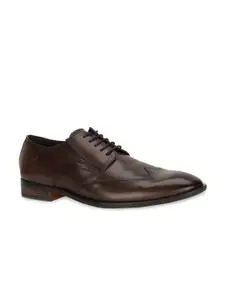 Hush Puppies Men Brown Solid Formal Derby Shoes