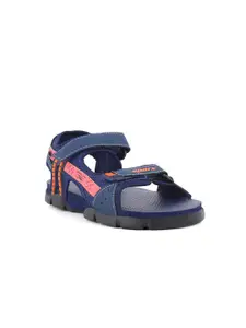 Sparx Boys Navy Blue Textured  Sports Sandals