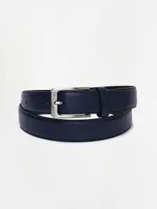 CODE by Lifestyle Men Navy Blue Solid Leather Belt