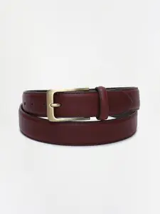 CODE by Lifestyle Men Maroon Leather Belt